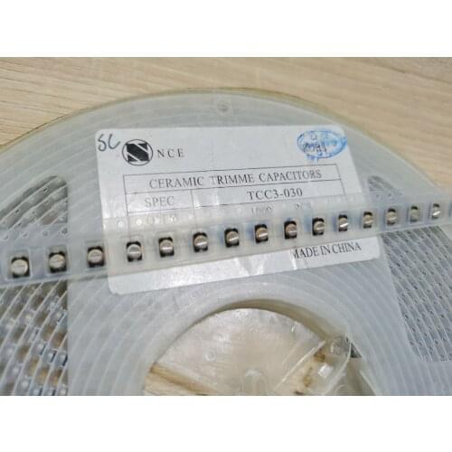 Original new 100% TCC3-030 fine tuning capacitor 1.2-3PF 3.2X4.5X1.7MM brown (Inductor)