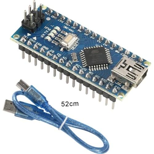 For Arduino Nano Mini USB With The Bootloader Compatible Nano 3.0 Controller V3.0 CH340 USB Driver 16Mhz ATMEGA328P Module Board