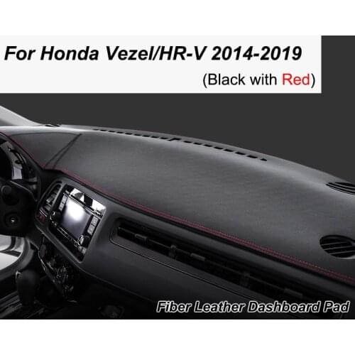 For Honda HR-V Vezel 2014~2019 Anti-Slip Mat Dashboard Cover Pad Sunshade Dashmat Protect Carpet Auto Accessories