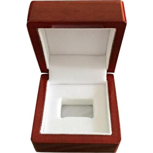 Showcase Luxury Wine Red Wooden Box Single Slot Mini Size Travel