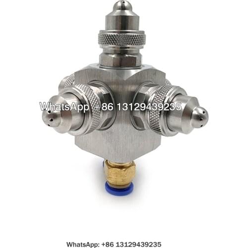 Cluster Type Assembly Atomizer Nozzle,Full Cone Round Spray Atomizing Nozzle,8650 Gas Cooling Nozzle,Twin Fluid Atomizers