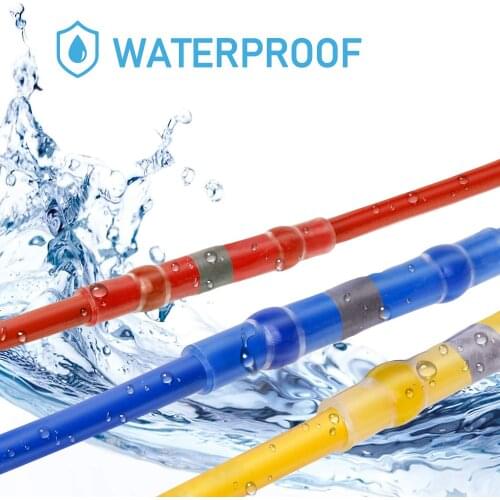 50PCS Thermal Shrinkage Electrical Car Wires Connector Solder Extrusion Terminals Block Cable Termination Wireway Clamping