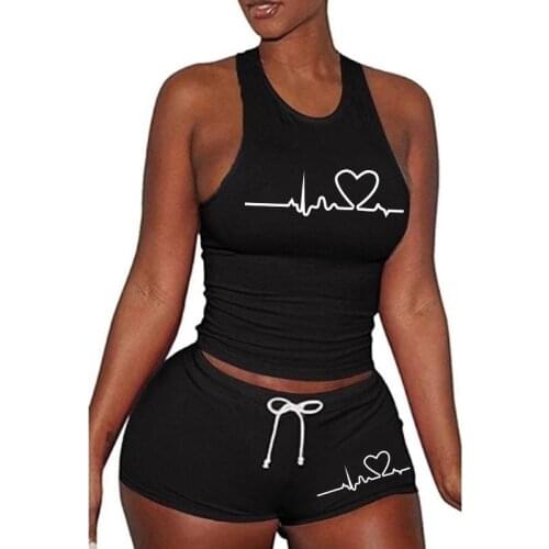 Tracksuits for Women Vest T-Shirt and Sexy Shorts Sets Casual Sportswear Hot Female Set 2 Pcs Summer Womens Clothing