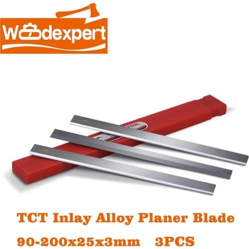 Carbide Planer Blade Inlay TCT Alloy Cutting Knife for Jointer Thickness&Surface Woodworking Machine(90/100/120/150/160/200mm)