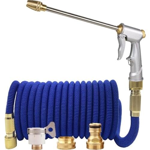 New Telescopic Magic Hose High Pressure Car Wash Hose Adjustable Spray Hose Household Garden Watering Hose Cleaning Water Gun