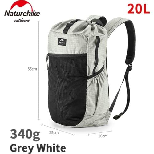 Naturehike Ultralight Fashion 20L Backpack Outdoor Camping Travel Large Capacity Xpac Waterproof Backpack Hiking Soft Back