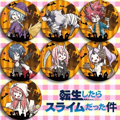 1pcs Tensei Shitara Slime Datta Ken Rimuru Tempest Milim Nava brooch badegs icons acrylic pins