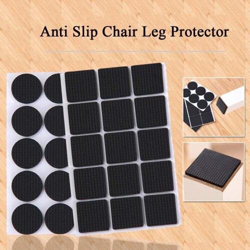 2/4/12/30pcs Soft Thickening Bumper Chair Fittings Self-Adhesive Floor Protector Anti-Slip Mat Anti Rub Furniture Leg Pads