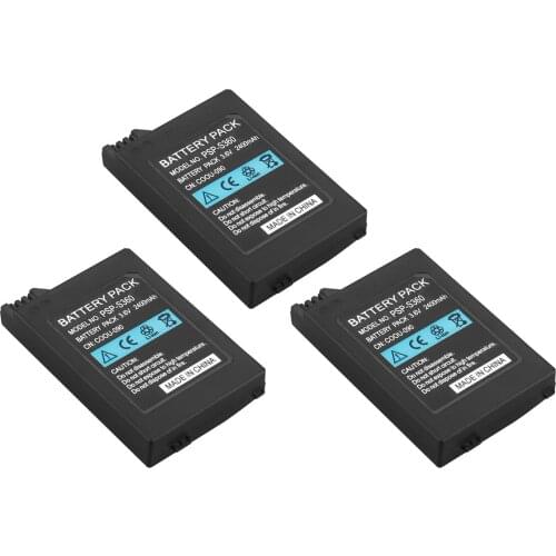 3PCS 2400mAh battery for Sony PSP2000 PSP3000 PSP 2000 PSP 3000 Replacement Battery For PlayStation Portable Controller