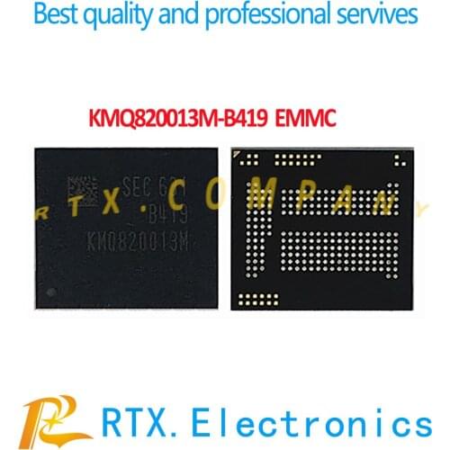 5pcs/lot KMQ820013M-B419 For XIAOMI/SAMSUNG Mobile Phone Circuit EMMC Nand Flash Memory IC 16+16 BGA211 Ball KMQ820013M B419 New