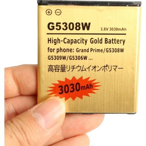 10pcs /lot 3030mAh EB-BG530BBC Gold Battery For Samsung G5308W G5309W G530F G531H G5306 J5 J500 J500H J500F J3 J3109 J320