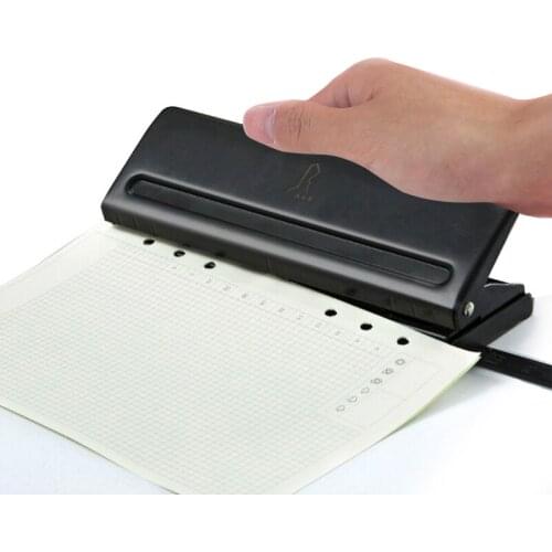 6 hole Adjustable Puncher Paper Cutter Loose-leaf Inner Page Perforator Detachable Notebook Punching Machine Offices Supplies