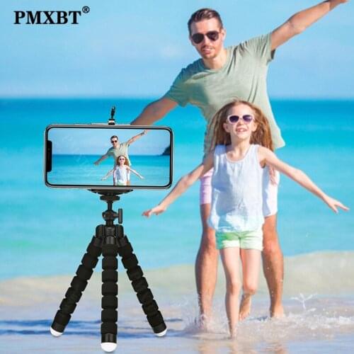 Mini Flexible Sponge Octopus Tripod for iPhone Samsung Xiaomi Huawei Mobile Phone Smartphone Tripod for Gopro 9 8 7 Camera Stand