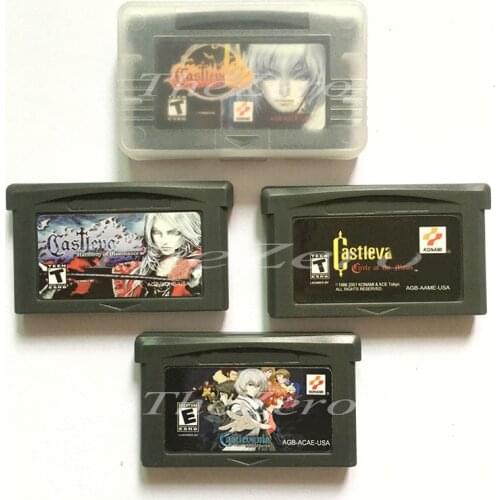 Castleva Series ASIA OF SORROW Moon Harmony dawn of sympUSA Version Video Game Cartridge Console Card for 32 Bit Handheld Player