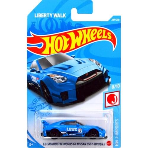 2021-204 Hot Wheels Cars LB-SILHOUETTE WORKS GT NISSAN 35GT-RR VER 2 1/64 Metal Diecast Model Collection Toy Vehicles