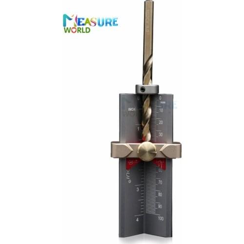 Multi-functional Woodworking Tools Height Gauge Limit Ring Installation Aid Drill Angle Measurer High Precision Carpenter Ruler