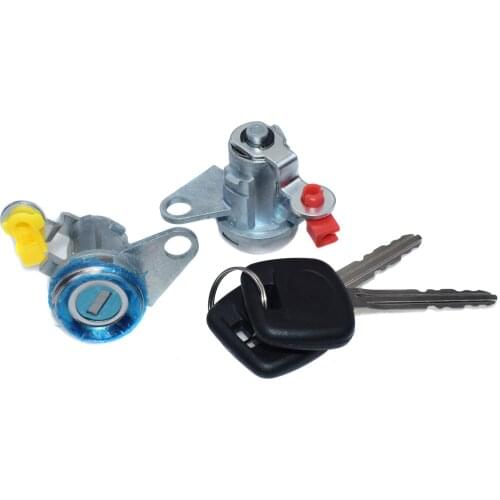 Door Lock Cylinder Keys Key Set 69052-42060, 69051-42050 For Toyota RAV4 1996 1997 1998 1999 2000 2001 2002 2003 2004