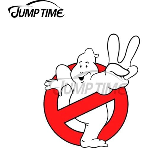 JumpTime 13 x 10.8cm For Ghostbusters II Logo Waterproof Funny Car Stickers Refrigerator Motorcycle Decal JDM Car Door Protector