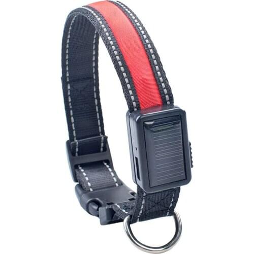 New Design Pet Supplies New Energy Pet Collar Solar Charging USB Charging LED Dog Collar