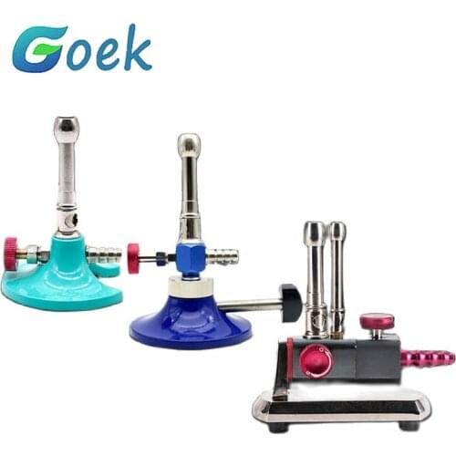 Single/Double Tube/Tiltable Dental Gas Light 3 Style Bunsen Burner for Dental Laboratory Lab Equipment Tool