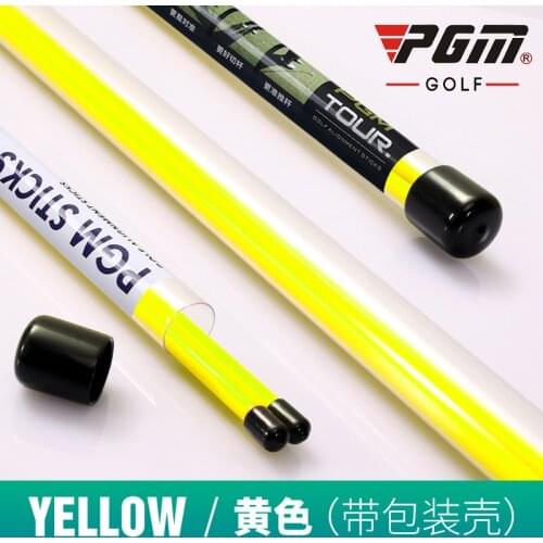 2 Pcs PGM Golf Multi-Function Direction Indicator Stick Putter Assistant Practice Stick Glass Fiber Wear-Resistant 3 Colors