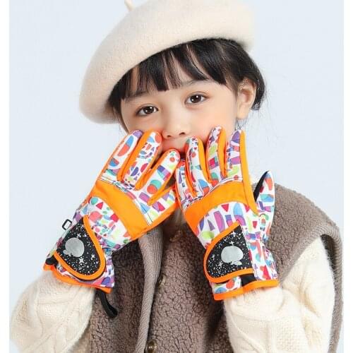 Gloves Winter Kid Girl Mittens Boy Warm Skiing Accessory Cartoon Waterproof For Outdoor Sports