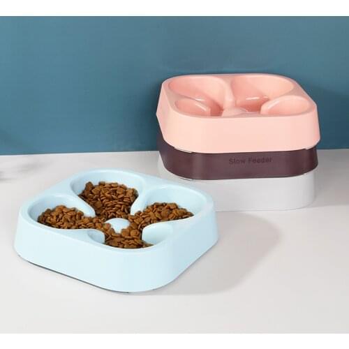 Portable Pet Dog Feeding Food Bowls Puppy Slow Down Eating Feeder Dish Bowel Prevent Obesity Dogs Supplies Cat Feeding Dog Bowl