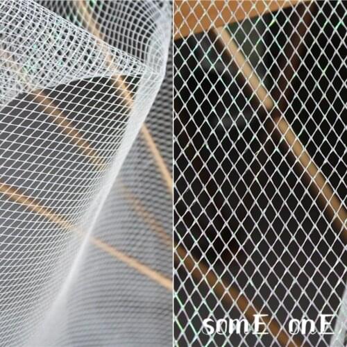 Mesh Tulle Fabric White Tulle Green reflection DIY Patchwork bazin riche pettiskirt Skirt Dress Lace Designer Fabric 50*145cm