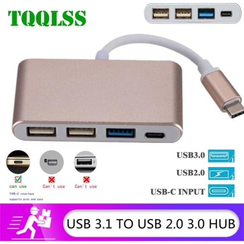 USB Type C 4 Ports HUB Adapter PD USB 3.0 USB 2.0 Multiport USB Splitter 5Gbps Super Speed Data Transfer Hub For Laptop Macbook