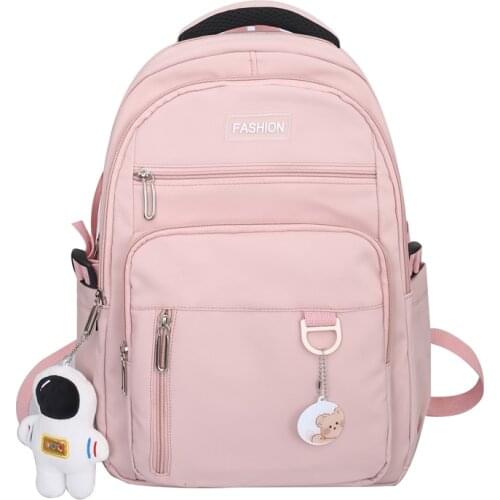 Large Capacity Waterproof Nylon Backpack Brand High Quality Leiure Or Travel Bag for Women New 2021 School Bag for Teenage Girls