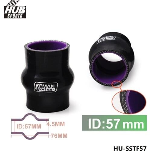 High Temp Reinforced Silicone Hump Coupler Hose 4-ply 2 1/4" (57mm) For TOYOTA MARK 2 II JZX100 1996-2000 HU-SSTF57