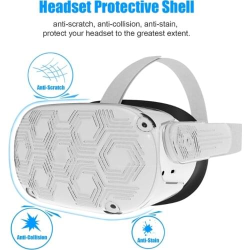 VR Helmet Protective Front Cover Shell Case For Oculus Quest 2 Anti-Scratches Protection For Oculus Quest 2 Headset