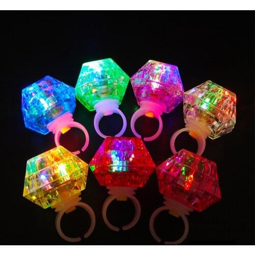 120pcs/lot Led Finger Lights Glowing Diamond Dazzle Laser Emitting Lamps Wedding Celebration Festival Kid Birthday Party Decor