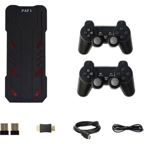 Video Game Stick Game Console with 64G TF Card 5200 Games 2x Wireless Gamepads Plug and Play Mini Retro Game Console