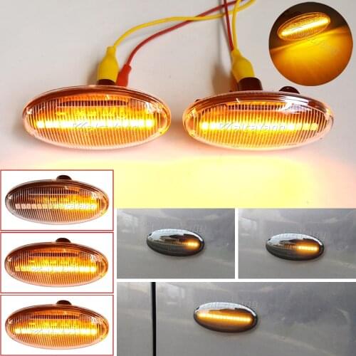 2 Pieces LED Dynamic Side Marker Turn Signal Light Flashing Indicator For Mazda 2 2003-2014 For Mazda 3 5 6 BT-50 MPV