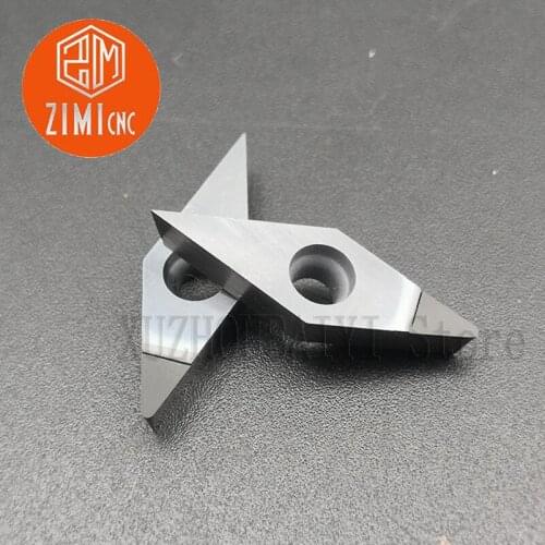 2pcs VCGW110304 PCD30/VCGT110304 PCD30 high quality polycrystalline diamond machining aluminum CNC lathe cutting tool lathe tool