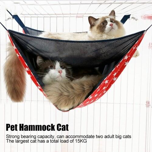 2 Level Cat Hammock Hanging Bed Breathable Nest Swing Pet Products Cat Supplies