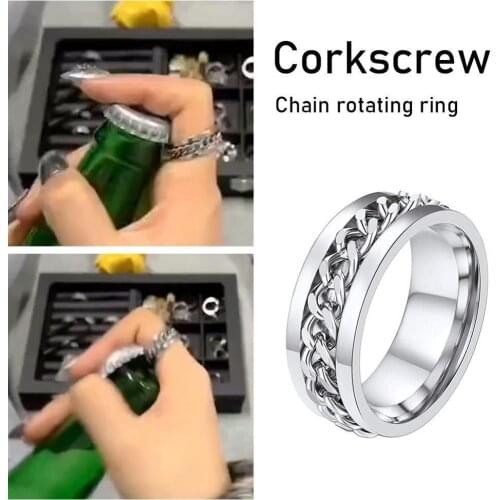 2021 4-Color Multifunctional Steel Ring Bottle Opener Beer Bottle Opener Diameter Stylish Portable Bottle Opener