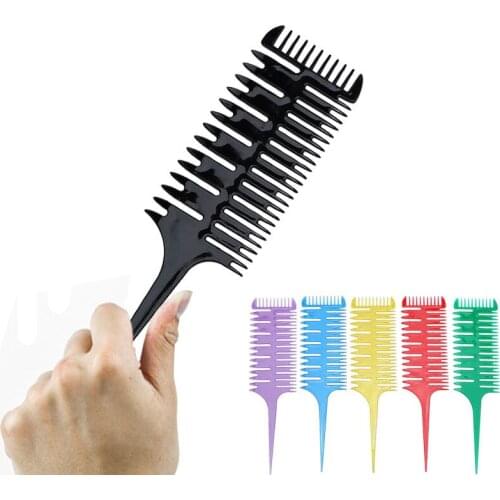 3PC Professional Hairdresser Comb Hair Dye Styling Tool Salon Hair Dyeing Weaving Comb Sectioning Highlight Comb