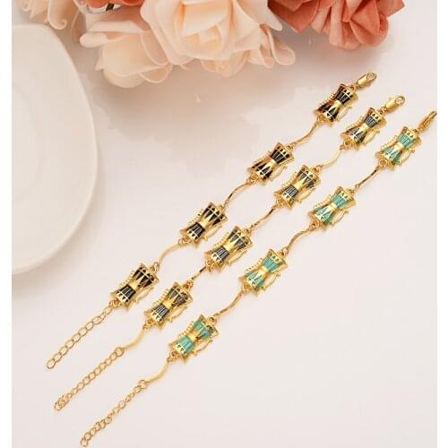 Black blue green enamel Drum bangle bracelet Papua New Guinea for Women PNG Kundu Jewelry Party Gifts