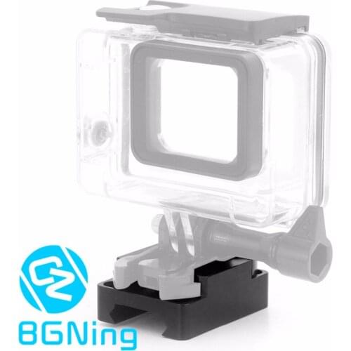 CNC 20mm Mini Rail Mount Base Adapter for GoPro Hero 1 2 3 3+ 4 Session 5 6 7 8 Black SJcam YI for Osmo Action Cameras Accessory
