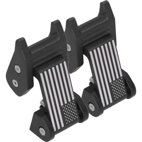 Hood Latches Kit US Flag Pattern Hood Latches Catch Kit for Jeep Wrangler JK 2 Door and Unlimited 4 Door 2007 ‑ 2018