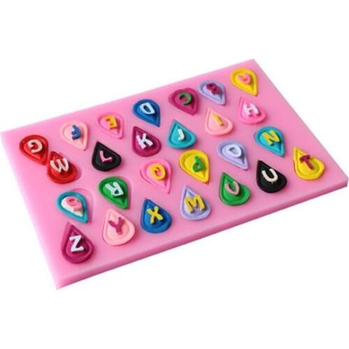 Fondant Cake Decorating Tools The New Drop-type Letters Diy Fondant Cake Bakeware Food Grade Nontoxic Liquid Mold Decoration