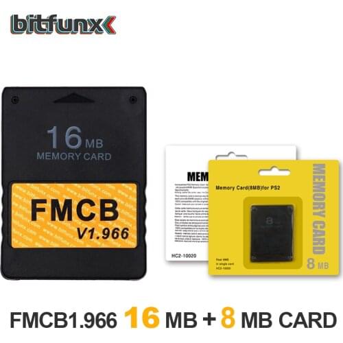 Bitfunx FMCB Free McBoot Memory Card 16MB v1.966 in new version &new function+8/16/64/128MB memory card pack