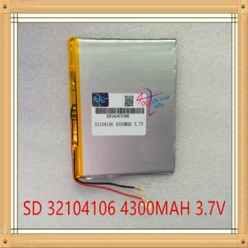 Liter degree energy ultra thin large capacity 3.7V 32104106 Tablet PC battery 4300mAh