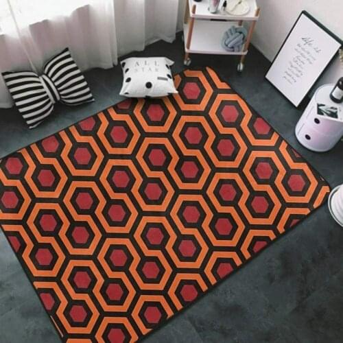 New living room bedroom carpet crawling mat Nordic shiny retro geometric sofa cushion safety non-slip home decor products