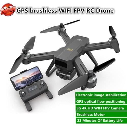 Professional RC Quadcopter 22mins GPS Brushless 4K 5G WIFI FPV Adjustable HD Wide Angle Camera Electronic Stabilization RC Drone