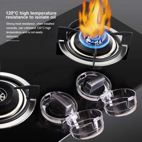Clear Stove Knob Safety Covers Child Safety Guards Essential Cookstove Switch Cover for Elderly Child