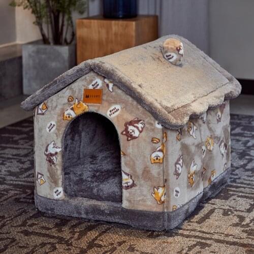 Removable Cat Bed House Kennel Nest Winter Cat Beds Cat Rug Dog Bed Sofa Bed Dog House Cushion Pet Products Cat House Pet Bed