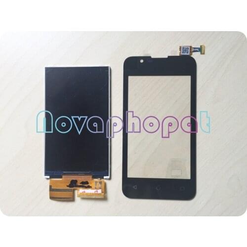 Novaphopat Black Screen For BQ BQ-4072 BQS BQ 4072 Strike mini Touch Screen Digitizer Sensor + LCD Display Replacement